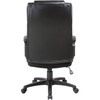 Lorell Soho High-Back Leather Executive Chair, Black