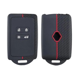 OTMIK Silikon Autoschlüssel Hülle passend für Renault Austral Remote Key Shell Zubehör (Rot)