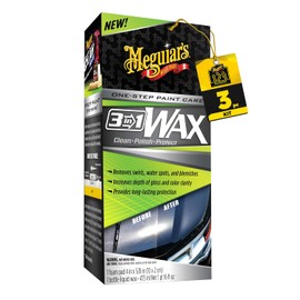 MEGUIAR'S G191016 kit de cera 3 en 1, 16 oz, beige, kit de 16 onzas