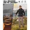 33,000ft 33,000ft Men's Hooded Softshell Jacket Waterproof Lightweight Insulated Windbreaker