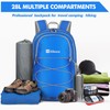 ZOMAKE Lightweight Packable Backpack 28L - Foldable Backpack Water-Resistant Collapsible