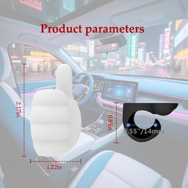 Zpana Car Lip Balm Holder, 2PCS Silicone No Melt Thumb Vehicle Chapstick Organizer Case, Fun Aesthetic Auto Interior Lipsticks Storage Accessories for Women, Universal for SUV RV Truck (White)