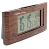 FISHTEC Funkwecker in Holzoptik, mit Display mit Hintergrundbeleuchtung