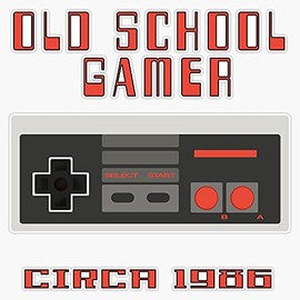 Nes Controller Old School Gamer 80'S Nostalgia T Shirt Bumper Sticker Window Vinyl Decal 5"