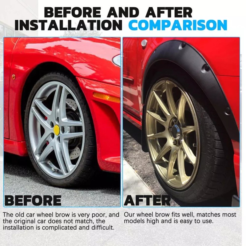 Unbranded For Ford Mustang GT GTS 4.5"Car Fender Flares Extra