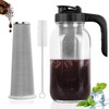 Cold Brew Coffee Maker Pitcher, 64 Oz Heavy Duty Glass
