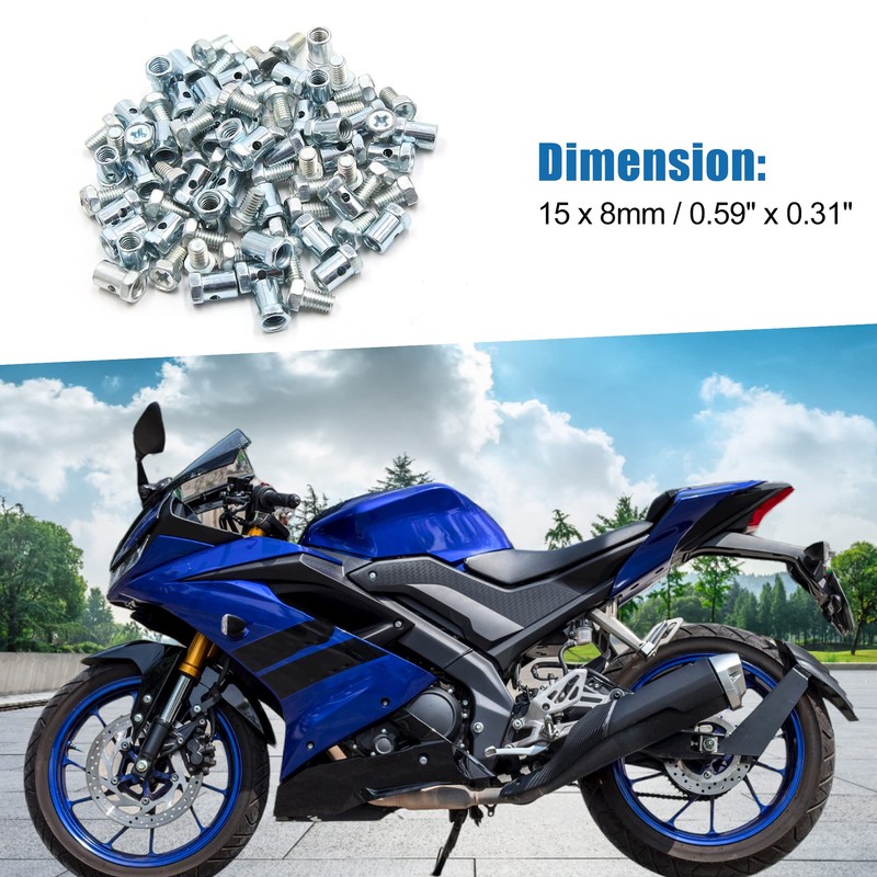 A ABSOPRO Motorcycle Brake Line Cable Screws Fixed Wire Fastener