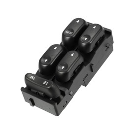 A ABSOPRO Front Left Driver Side Master Power Window Switch Fit for Ford F-150 F150 2002 2003 2004 No.2L3Z14529BAA - Pack of 1 Black Item Replacement