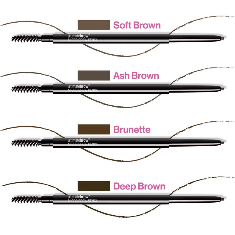 Wet n Wild Ultimate Brow Micro Eyebrow Retractable Pencil, Brunette,