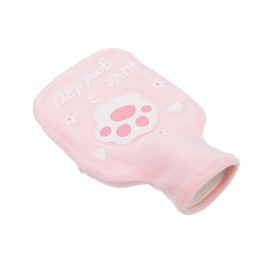 PACKOVE Portable Water Injection Hot Water Bag with Cartoon Cover Hand Warmer for Home Use Insulated Soft Material for Warmth and Relief in Winter