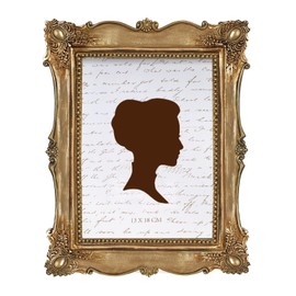 AELS 5x7 Inch Vintage Picture Frame, Elegant Antique Photo Frames with Glass Front, Photo Display, Tabletop Wall Hanging, Gift Ideas, Retro Gold