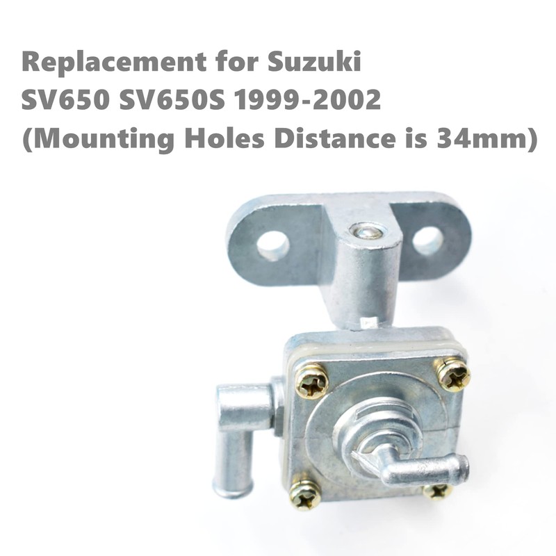 waltyotur Fuel Gas Petcock Valve Assembly Replacement For Suzuki SV650