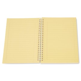 Crossbow Education Tinted A5 Spiral Bound Notebook - Dyslexia & Visual Stress Friendly (Yellow)