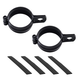 Biqing 2PCS Motorbike Turn Signal Mount Bracket,32-41mm Metal Motorcycle Modified Turn Signal Light Indicator Mount Bracket Clamp Front Fork(Black)