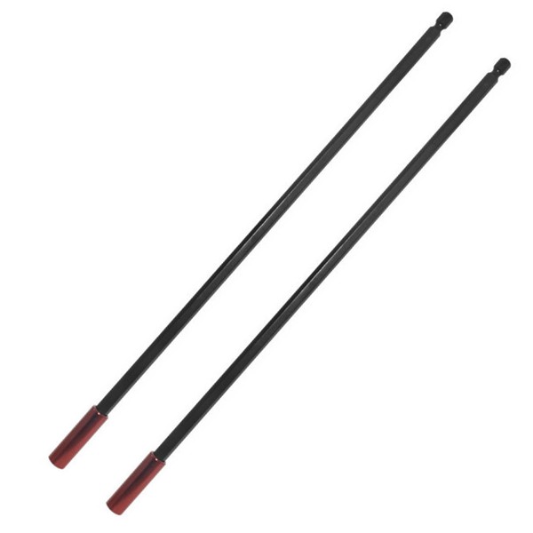 HARY 2Pcs Drill Bit Extension,300 mm Magnetic Bit Holder,1/4" Hex