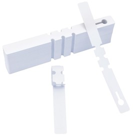 200 Pcs Plant Labels Tags, Plastic Markers Tree Tags for Outdoor, Waterproof Warp Around Hanging Name Tags for Nursery Garden (White)