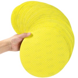 Selead Sandpaper 225 mm Velcro Durable Sanding Pads Pack of 25 Grit 150 Sanding Discs Perforated Sanding Sheets Round for Drywall Sanders Sanding Giraffe Ceiling Sander