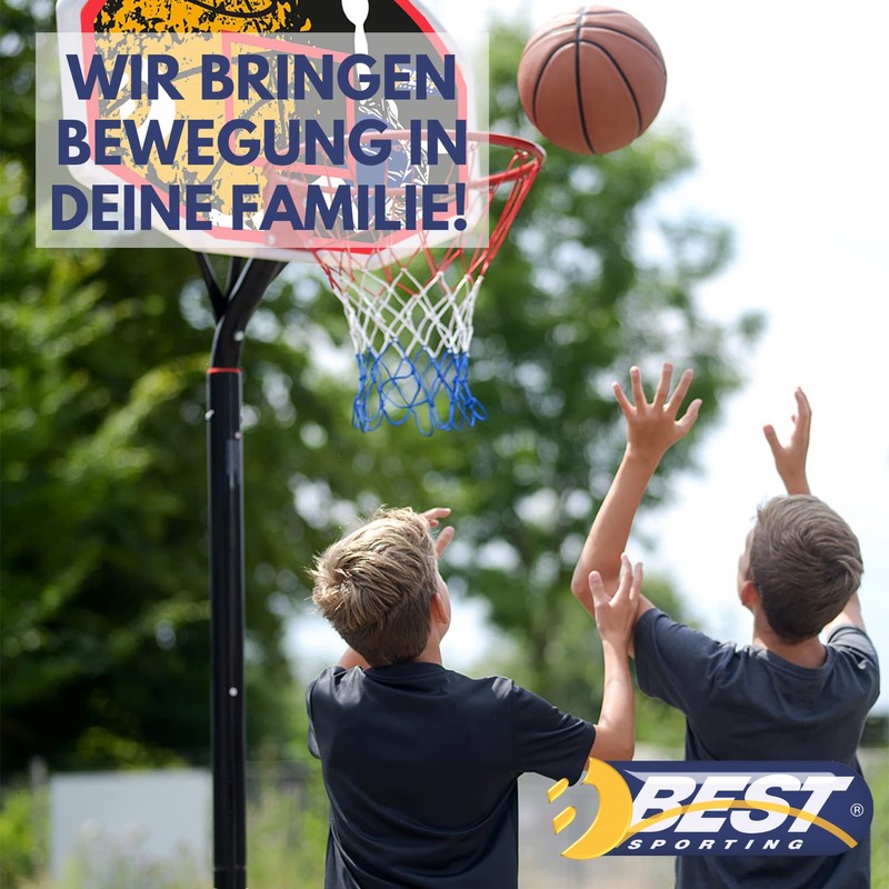 Best Sport Unisex Child Team Basketball - Black/Orange, Size 5