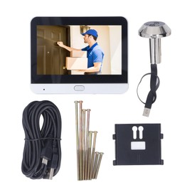 LAISANIM 2MP 1080P HD Peep Hole Camera for Home Security, Front Door Cordless Ring Peephole Camera with 4.3inch Screen, 160° Wide Angle,PIR Motion Detection