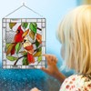 Bird Suncatcher Stained Window Hanging Ornaments Bird Pendant for Windows