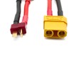 LINSYRC 2 Pairs XT90 to T-Plug RC Male Female Connector