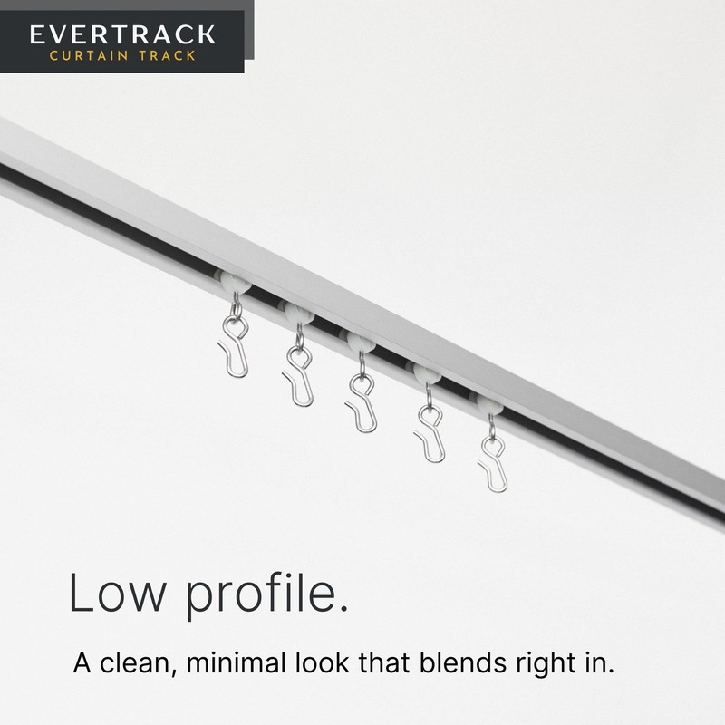 EverTrack Curtain Track - Corner Section for Ceiling Curtain Track