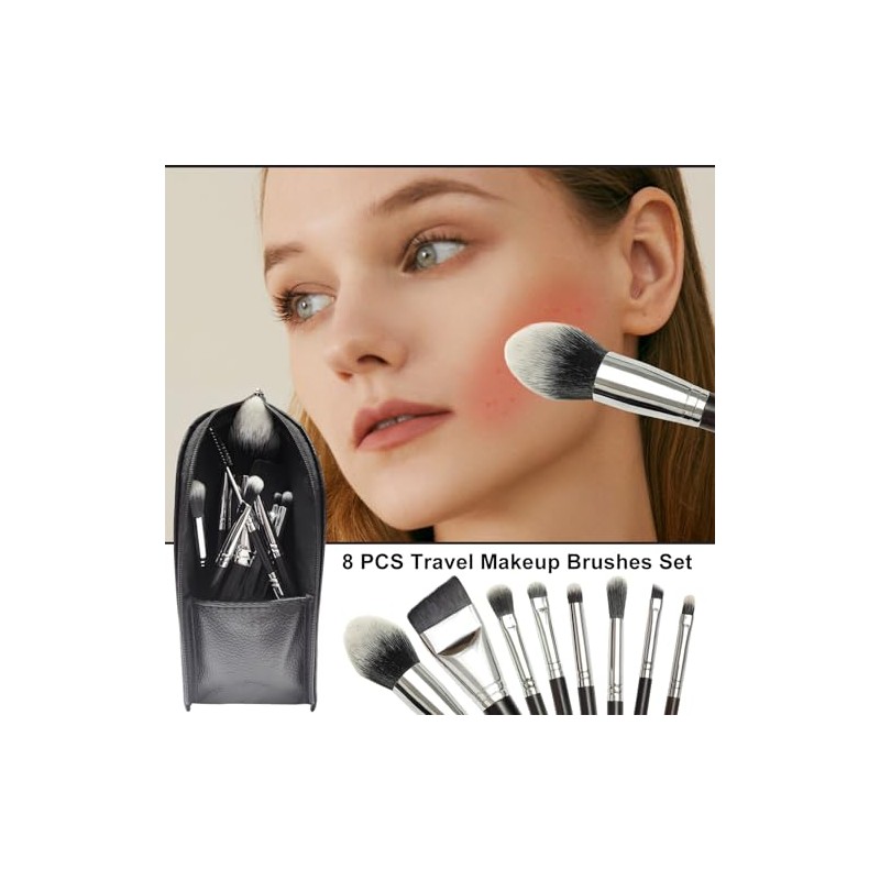 Juego de Brochas de Maquillaje de Viaje, Brochas de Maquillaje