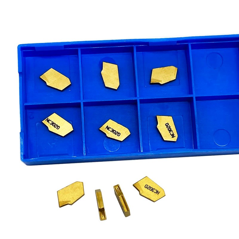GBJ 10pcs SP200 GTN-2 Grooving Cut-Off Carbide Inserts for SPB26-2