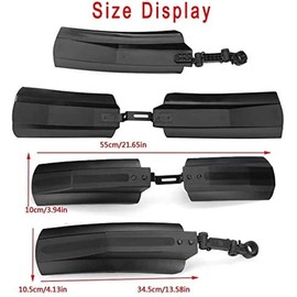 TINGJUNN 26 Inch Bicycle Fenders, Mountain Bike Tire Front and Rear Fenders for Road Mountain Bike Fat Tire Bike Outdoor Riding.