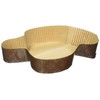 Decora 5" Colomba Pans, Cellulose Paper Brown, 9 x 9
