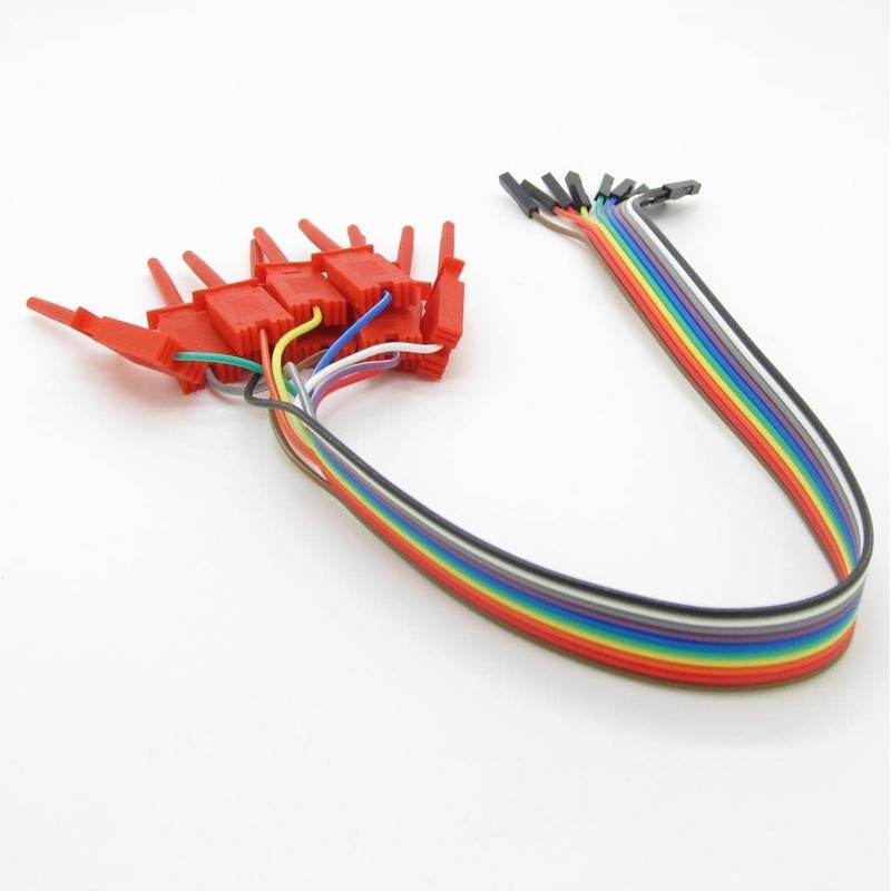 Pxyelec Test Hook Clip, 10 in 1 Logic Analyzer Cable