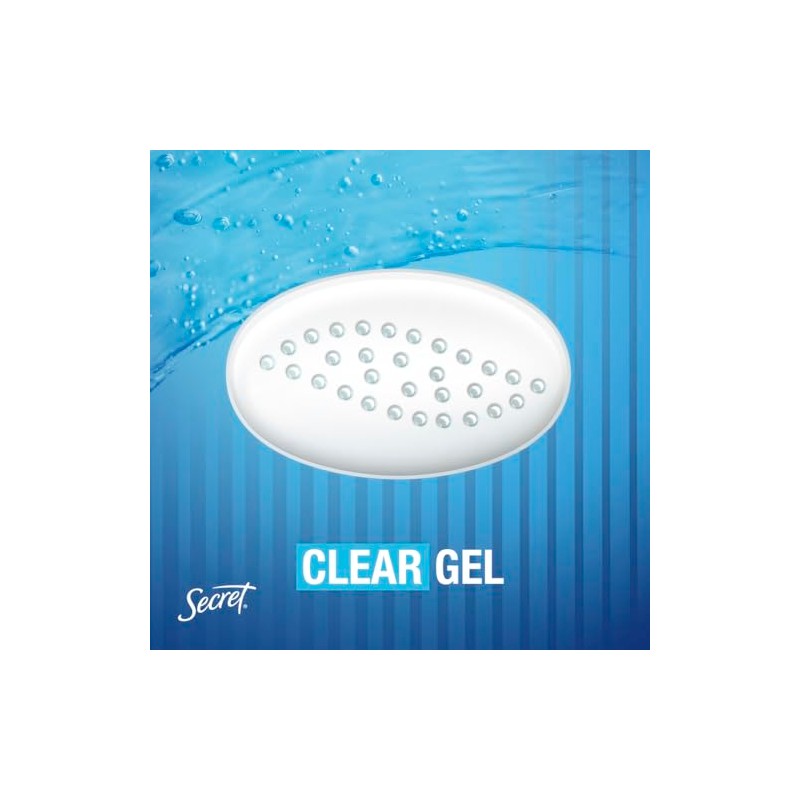 Secret Outlast Desodorante Antitranspirante Gel Transparente Mujeres Completamente Limpio Onzas