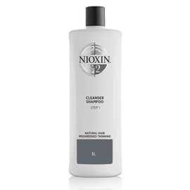 NIOXIN - Champú antigrasa limpiador - para Cabello Fino, Natural y muy Debilitado - Sistema 2 - paso 1 - 1L