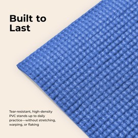 Sunny Health and Fitness Yoga Mat (Blue), Model:31