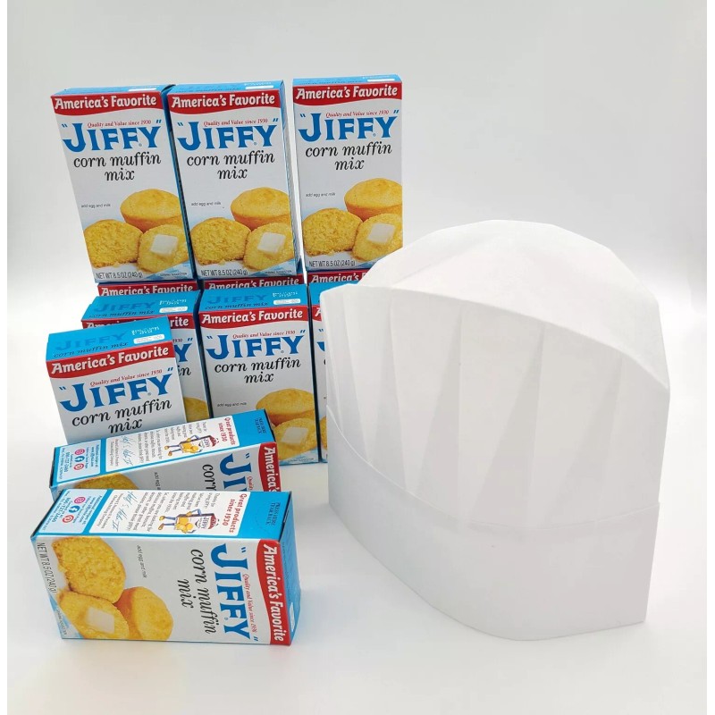 Sunivale 12 Boxes Jiffy Cornbread Mix and a Sunivale Chef