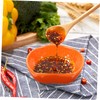 LABRIMP Pumpkin Shape Ceramic Dipping Plates 4pcs Cute Sauce Dishes