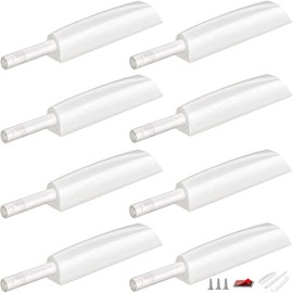 Push to Open Door Latch Cabinet Hardware CBRIVE 8 Pack Magnetic Push Latches & Lock for Hidden Door Magnet Push Release Drawer Pull Tip on Closet Close Touch Locking Strong Pop Out, White