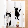 Fujitoya Wall Sticker Cat 3D Wall Decor Scandinavian Door Wallpaper