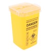 FOMIYES Multi-Purpose Sharps Container 0.26 Gallon Capacity, Yellow Pp Plastic