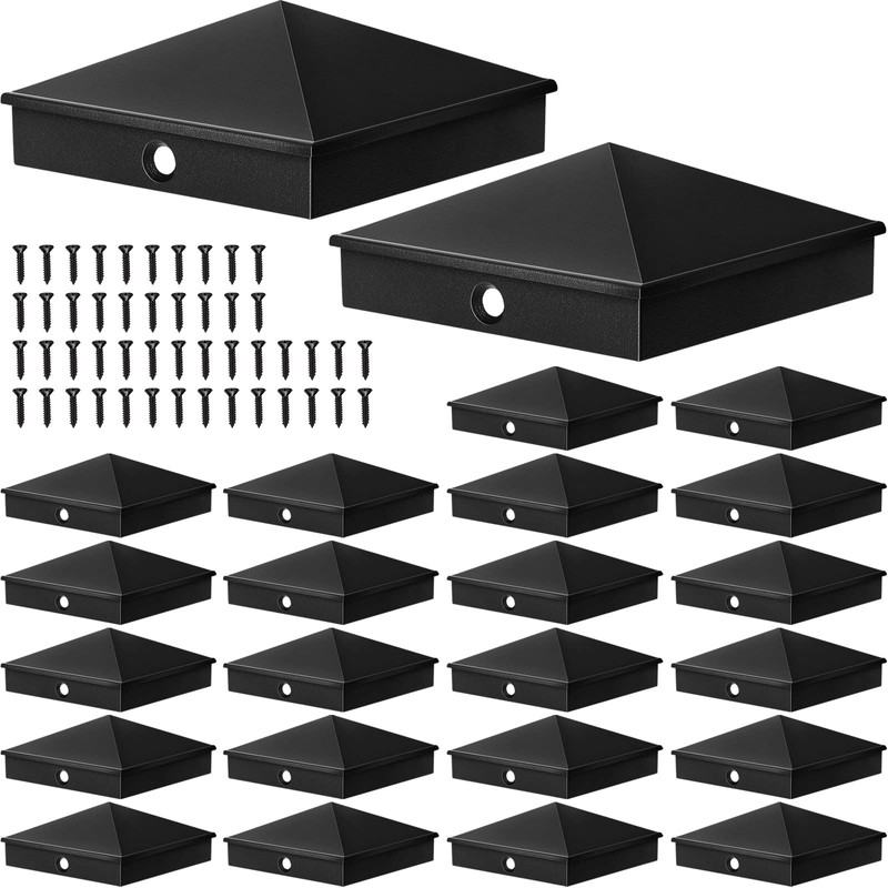 Dunzy Post Caps Aluminum Pyramid Fence Deck Post Caps Cover