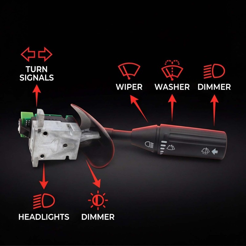 Powkos Multifunction Turn Signal Wiper Switch A06-52311-000