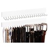 StorageWorks Tie Rack with 20 Hooks, 2-Pack Wall-Mounted Wooden Hangers