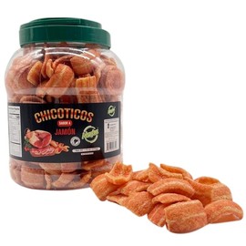 Chicoticos Nezka Jamón - Cuban Delicious Ham Flavored Crunchy Snacks - 6 Oz