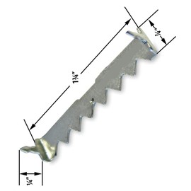 Premium Quality 1-3/4 inch Zinc Plated Steel no Nail Sawtooth Hangers - 10 Pack