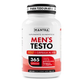 Multivitaminico Testo De 365 Cápsulas | Mantra Nutrition Sabor Sin Sabor
