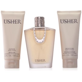 Usher For Women, Eau De Parfum Spray, 3.4oz+ 3.4oz BL +3.4oz SG SET