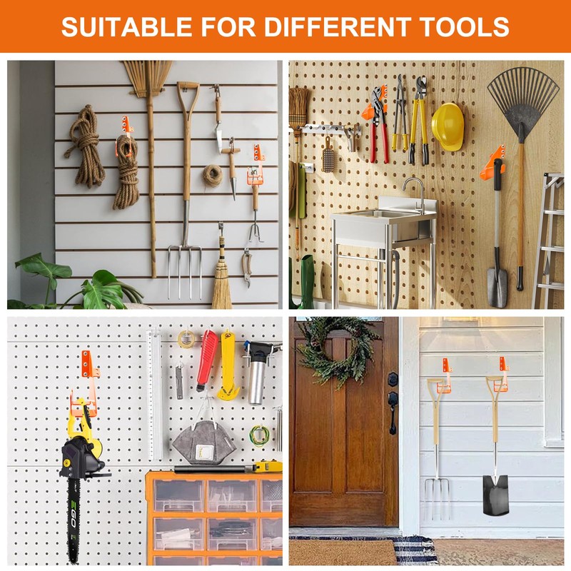 Pkulater Chainsaw Hanger, Chainsaw Wall Mount, Heavy Duty Chainsaw Holder,