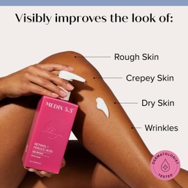 Medix 5.5 Retinol Body Lotion Firming Moisturizer | Crepey Skincare Treatment | Retinol Body Cream | Anti Aging Firming Cream For Women Targets Look Of Crepe Skin, Wrinkles, & Sagging Skin, 2-Pack