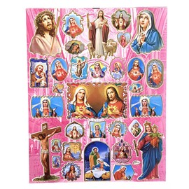 31 Pcs Catholic Religious Stickers Sacred Heart Jesus Virgin Mary St Joseph Good Shepherd Resurrection