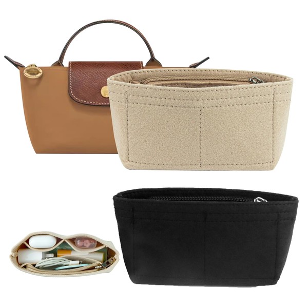 gexuamz 2 x Organiser for Mini Handbags, Compatible with Longchamp,
